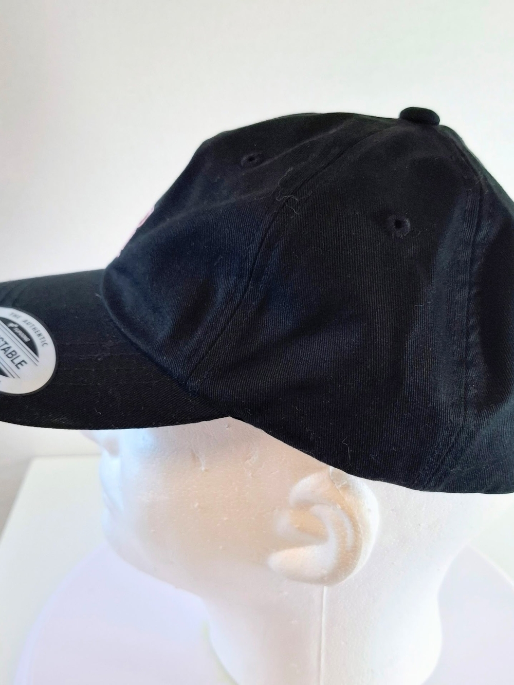 Volcom Black Baseball Cap with Pink "Party Time!" Embroidery - Picture 8 of 9